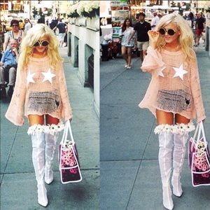 Wildfox White Label Star Bra Sweater